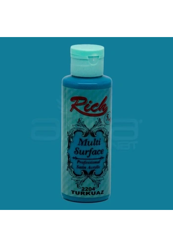 Rich Multi Surface Akrilik Boya 120ml 2204 Turkuaz