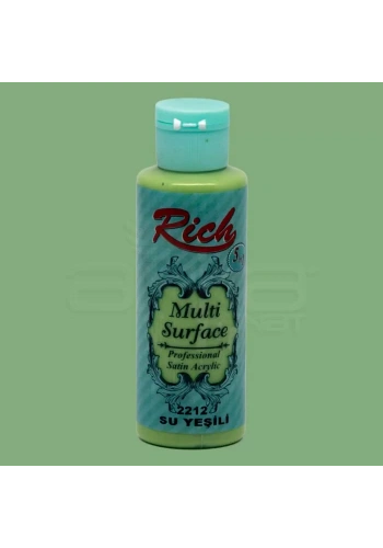 Rich Multi Surface Akrilik Boya 120ml 2212 Su Yeşili