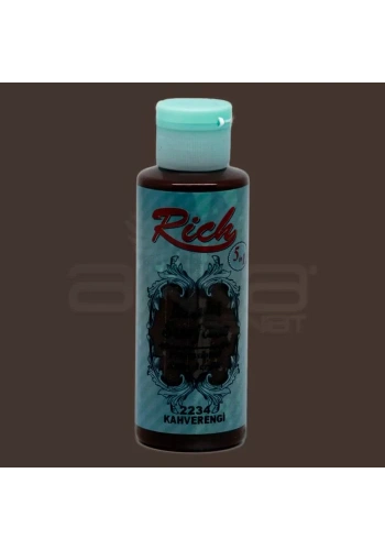 Rich Multi Surface Akrilik Boya 120ml 2234 Kahverengi