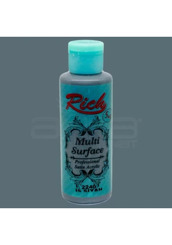 Rich Multi Surface Akrilik Boya 120ml 2240 İs Siyah