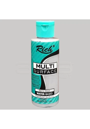 Rich Multi Surface Akrilik Boya 120ml 2312 Marjinal Gri