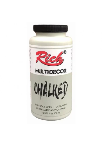 Rich Multi Decor Chalked Akrilik Boya 500ml 4598 Cool Grey