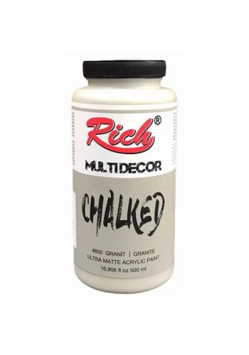 Rich Multi Decor Chalked Akrilik Boya 500ml 4600 Granit