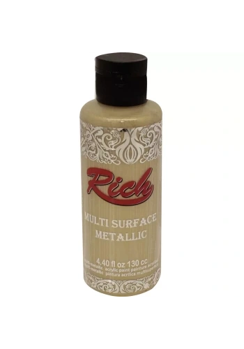 Rich Multi Surface Metalik Her Yüzey İçin Akrilik Boya 120ml 6512 Soft Gold