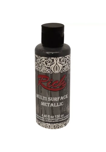 Rich Multi Surface Metalik Her Yüzey İçin Akrilik Boya 120ml 6520 Siyah