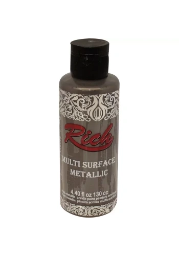 Rich Multi Surface Metalik Her Yüzey İçin Akrilik Boya 120ml 6528 Taş Gri