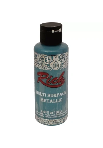 Rich Multi Surface Metalik Her Yüzey İçin Akrilik Boya 120ml 6532 Turkuaz