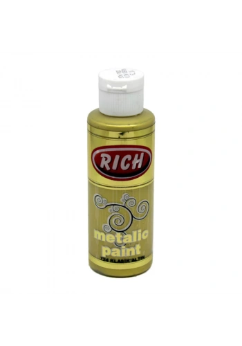 Rich Akrilik Metalik Boya 120ml 724 Klasik Altın