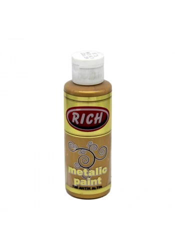 Rich Akrilik Metalik Boya 120ml 726 Antik Altın