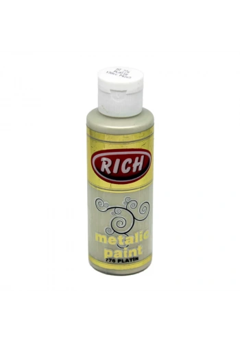 Rich Akrilik Metalik Boya 120ml 776 Platin