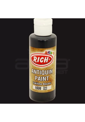 Rich Eskitme Boyası 120ml 1606 Siyah
