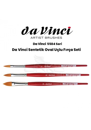 Da Vinci Sentetik Oval Uçlu Fırça Seri 5584