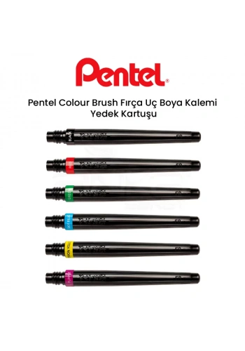 Pentel Colour Brush Fırça Uç Boya Kalemi Yedek Kartuşu