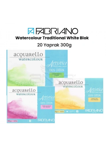 Fabriano Artistico Traditional White 300g 26x36cm 20 Yaprak