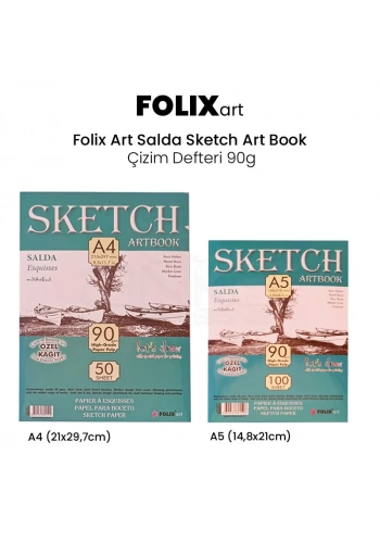 Folix Art Sketch Book Çizim Defteri 90g 50 YP