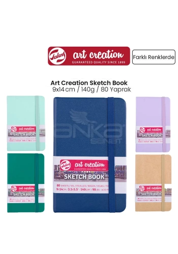 Talens Art Creation Sketch Book 9x14cm 140g 80 Yaprak Pastel Renkler