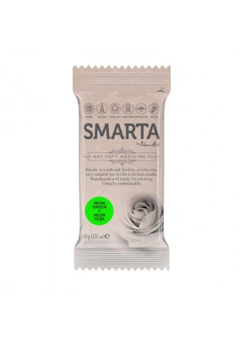 Smarta Hava ile Kuruyan Modelleme Hamuru 100g Neon Yeşil