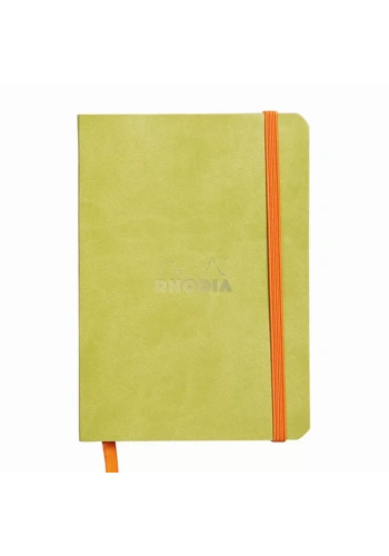 Rhodia Yumuşak Deri Kapak Noktalı Defter Anise Green A6