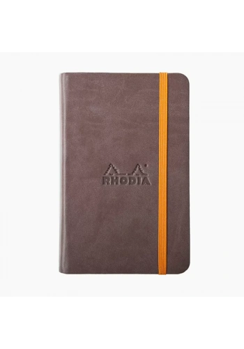 Rhodia Boutique Rodiarama Renkler Italyan Deri Defter  Chocolate A6
