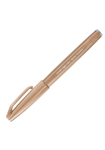 Pentel Brush Sign Pen Fırça Uçlu Kalem Pale Brown
