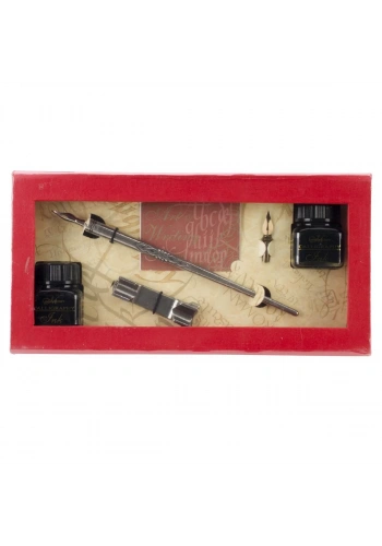 Manuscript Calligraphy Seti 1 Kalem+2 Mürekkep Set