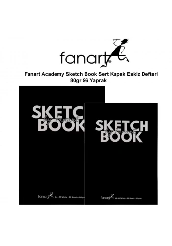 Fanart Academy Sketch Book Sert Kapak Eskiz Defteri 80gr 96 Yaprak