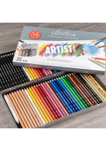 Cretacolor Artist Studio Limited Edition Çizim Seti Metal Kutu 72li 46572