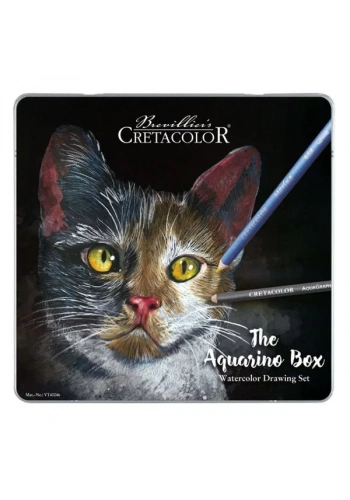 Cretacolor Aquarino Box Sulandırılabilir Kuru Boya Kalem Seti 24lü Metal Kutu 40046