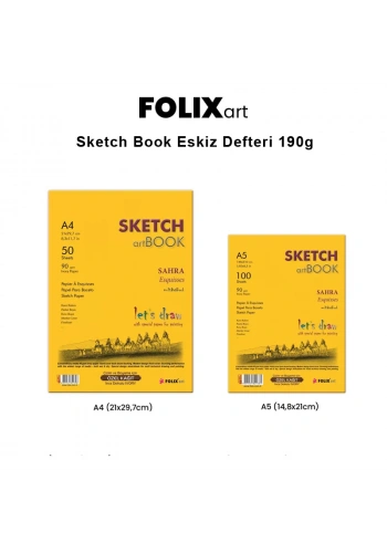 Folix Art Sketch Book Eskiz Defteri 190g 50 Yaprak