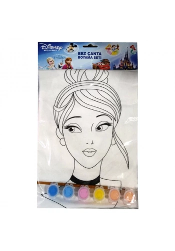 Ponart Cinderella baskılı çanta 35x42 WD-B106 The Walt Disney