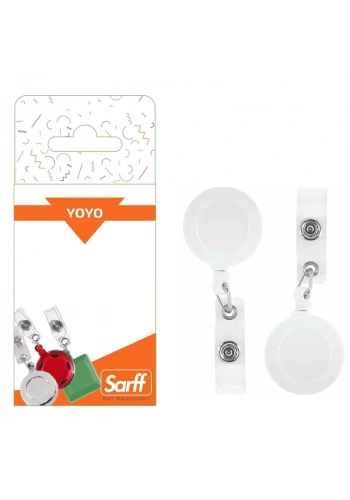 SARFF YUVARLAK KANCALI BEYAZ EKO YOYO BLİSTER - 2ADET