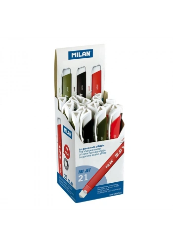 MILAN 3026521 TRI JET BASMALI SİLGİ - 21ADET