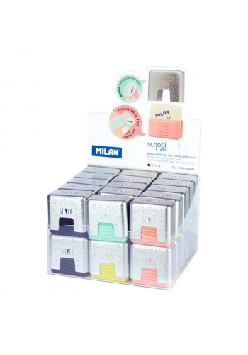 MILAN CMMS430SL KAPAKLI SİLGİ(SILVER) - 30ADET