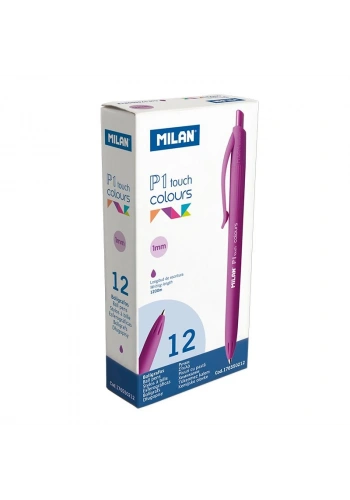 MILAN 176550212 P1 TOUCH MOR TÜKENMEZ KALEM - 12ADET