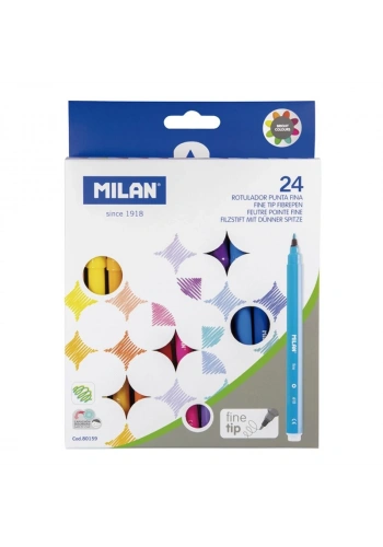 MILAN 80159 FINE KEÇELİ KALEM (2MM UÇ) - 24LÜ