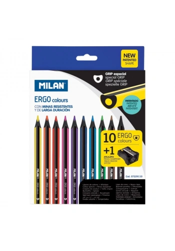 MILAN 7229110 ERGO KURU BOYA KALEMİ - 10LU