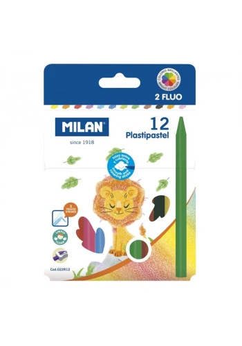 MILAN 022R12 PLASTIPASTEL MUM PASTEL BOYA 12LI
