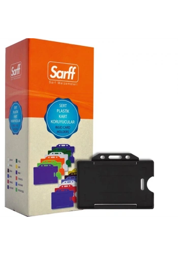 SARFF SİYAH SERT KART KABI - 50ADET