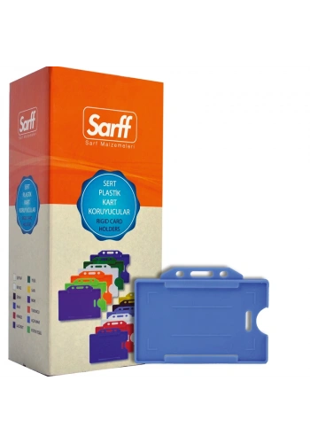 SARFF AÇIK MAVİ SERT KART KABI - 50ADET
