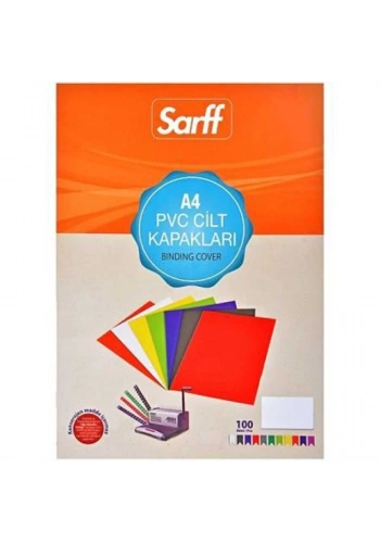 Sarff Cilt Kapağı A4 160 Micron PVC 100lü Şeffaf