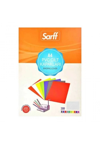 Sarff Cilt Kapağı A4 160 Micron PVC Opak Beyaz 100lü