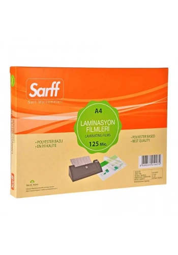 Sarff 125 Mic A4 Laminasyon Filmi Parlak