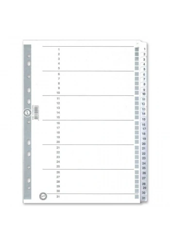 Serve Seperatör A4 1-31 Rakam Karton