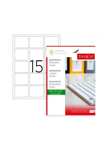Tanex Laser Etiket Kod 2015 X 45mm x 45mm