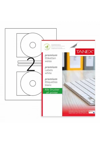 Tanex Laser Etiket Cd Kod 2116 116mm x 41mm