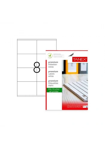 Tanex Laser Etiket Kod 2374 105mm x 74mm