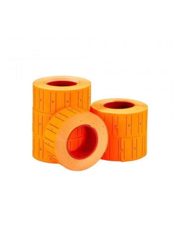 Tanex 12x21 Motex Çizgili Flo Turuncu Etiket 800 Adet