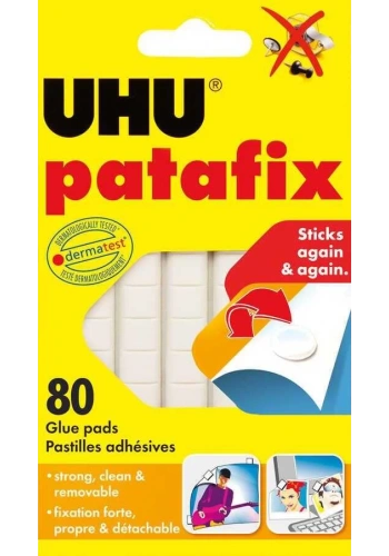 Uhu Patafix Hamur Yapıştırıcı 80li Beyaz 41710