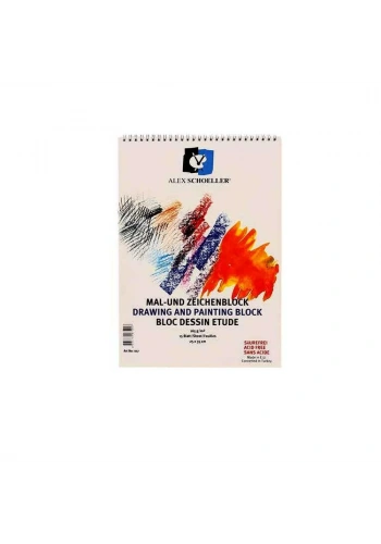 Alex Schoeller Spiralli Resim Defteri 25x35 cm 15 Yaprak