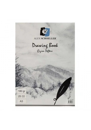 Alex Schoeller Eskiz Bloknot A3 180 gr 25li